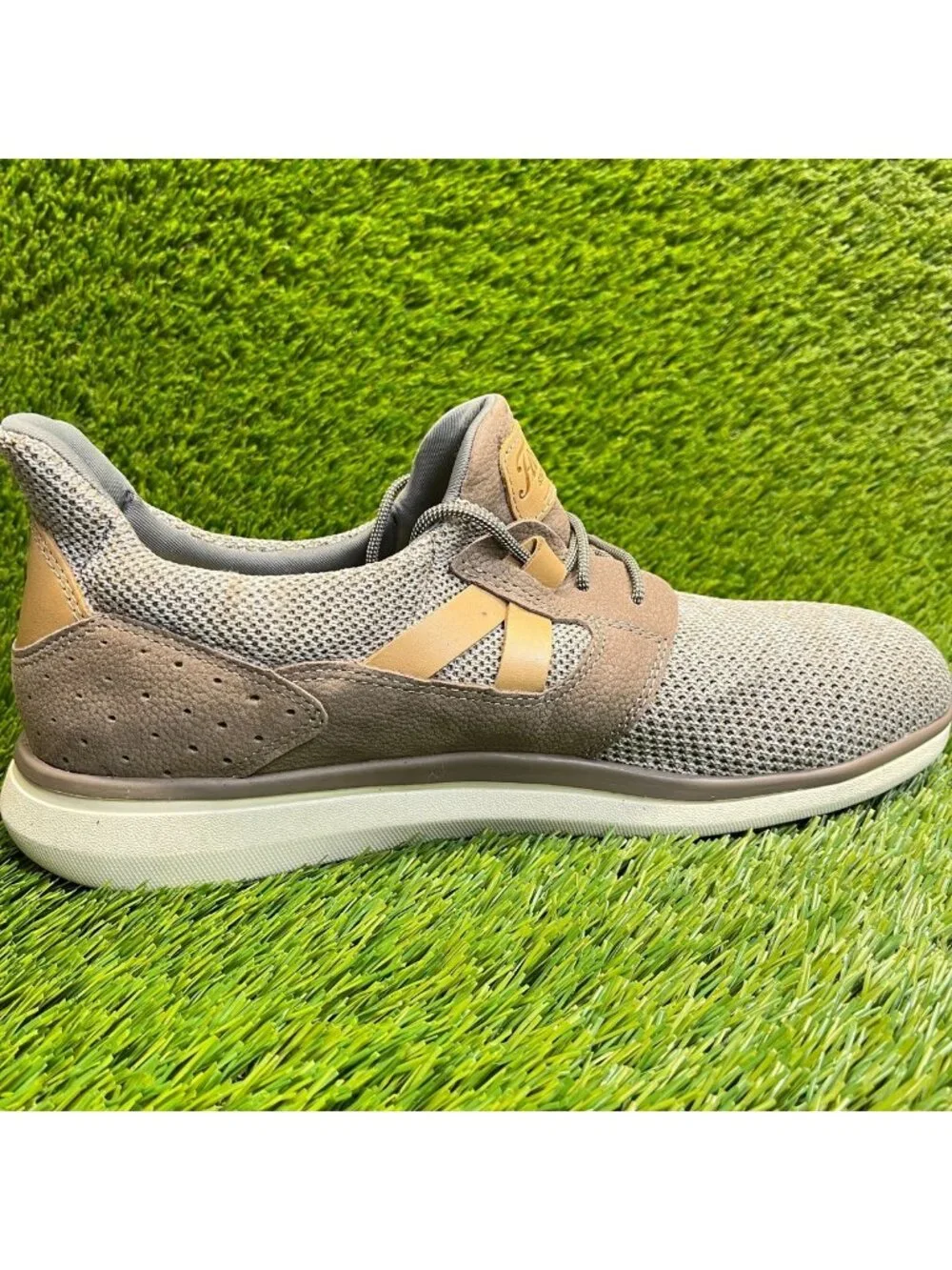 Florsheim Adventure Mens Size 10 3E Gray Brown White Steel Toe Safety Work Shoes